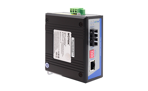 SC光口以太網工業級光纖收發器_UT-2601-220 1口百兆網絡光纖收發器